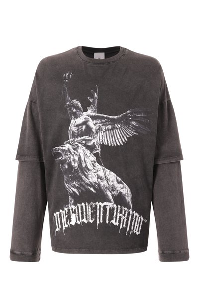 Мужская хлопковый лонгслив DIEGO VENTURINO, арт. DVTSMLCD00