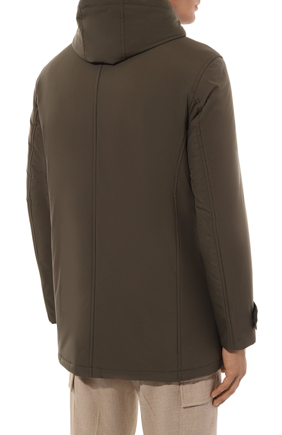 Утепленная парка CORNELIANI хаки цвета по цене 117500 руб., арт. 9425M1-9420158, фото 4 Утепленная парка CORNELIANI, арт. 9425M1-9420158, фото 4