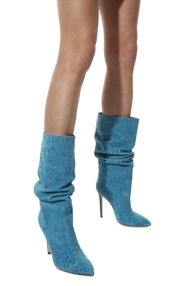 Замшевые сапоги holly slouchy PARIS TEXAS, арт. PX800-XSACH, фото 3