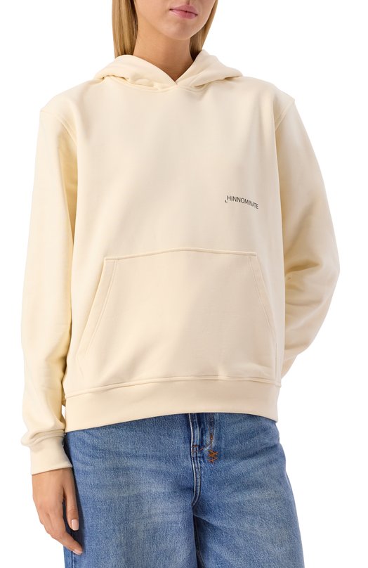Хлопковое худи HINNOMINATE HMABW01932 Кремовый  HMABW01932 Фото 3
