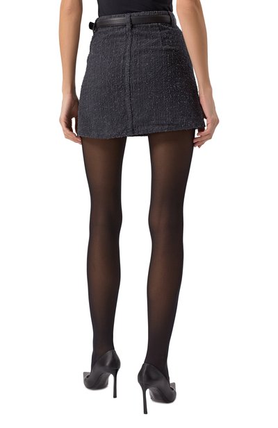 Джинсовая юбка SELF-PORTRAIT серого цвета по цене 33450 руб., арт. RS25820SKGR, фото 4 Джинсовая юбка SELF-PORTRAIT, арт. RS25820SKGR, фото 4