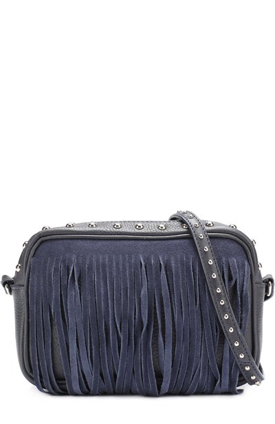 Кожаная сумка с бахромой и заклепками DESIGNERS, REMIX GIRLS, арт. 13437, фото 4