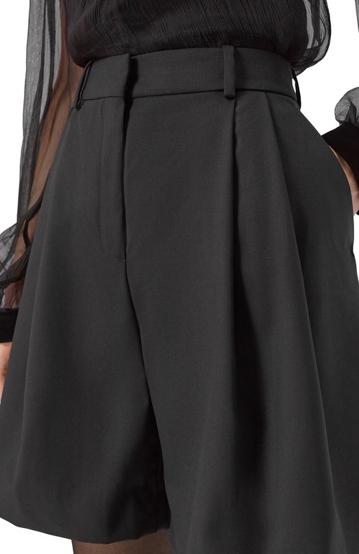 Шерстяные шорты Nina Ricci 25ACPA010/WV0324 Чёрный  25ACPA010/WV0324 Фото 5