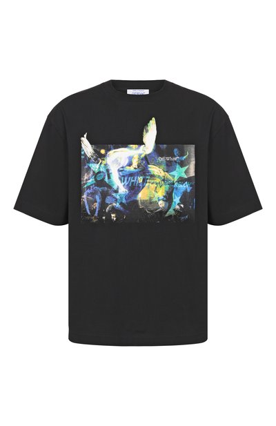 Мужская хлопковая футболка OFF-WHITE, арт. 0MAA120S26JER00C