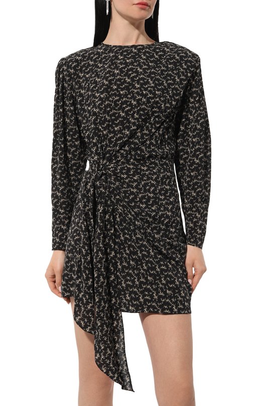 Платье из вискозы Isabel Marant Etoile R00015FB Чёрный  R00015FB Фото 3