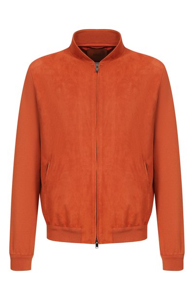 Мужской бомбер с замшевой отделкой MVST, арт. M26.CSM.L401/PERF0RATED SUEDE/FP000-C0TT0N-CASHMER