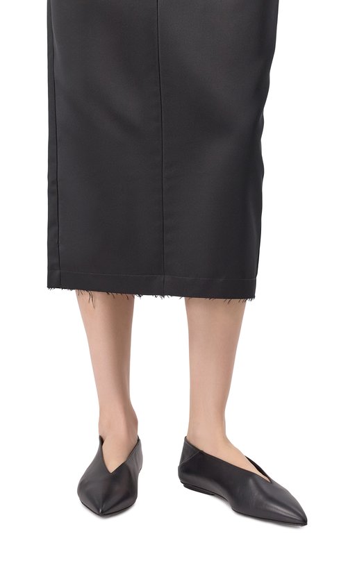 Кожаные балетки Beak Sergio Rossi B14650/MMVN13 Чёрный  B14650/MMVN13 Фото 2