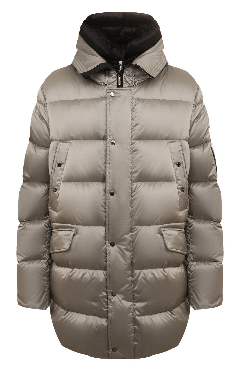 Пуховик grima-sh MOORER серого цвета по цене 299500 руб., арт. AMIR-SH_AMIR-INNER-SH_SET1, фото 1 Пуховик grima-sh MOORER, арт. AMIR-SH_AMIR-INNER-SH_SET1, фото 1