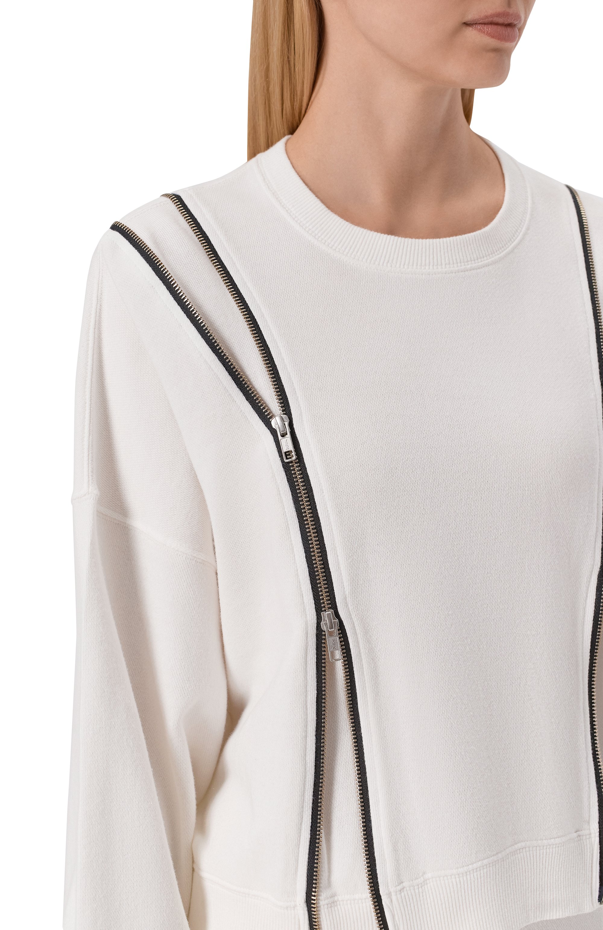 Хлопковый свитшот R13, арт. R13WK306-K001S_001, фото 5