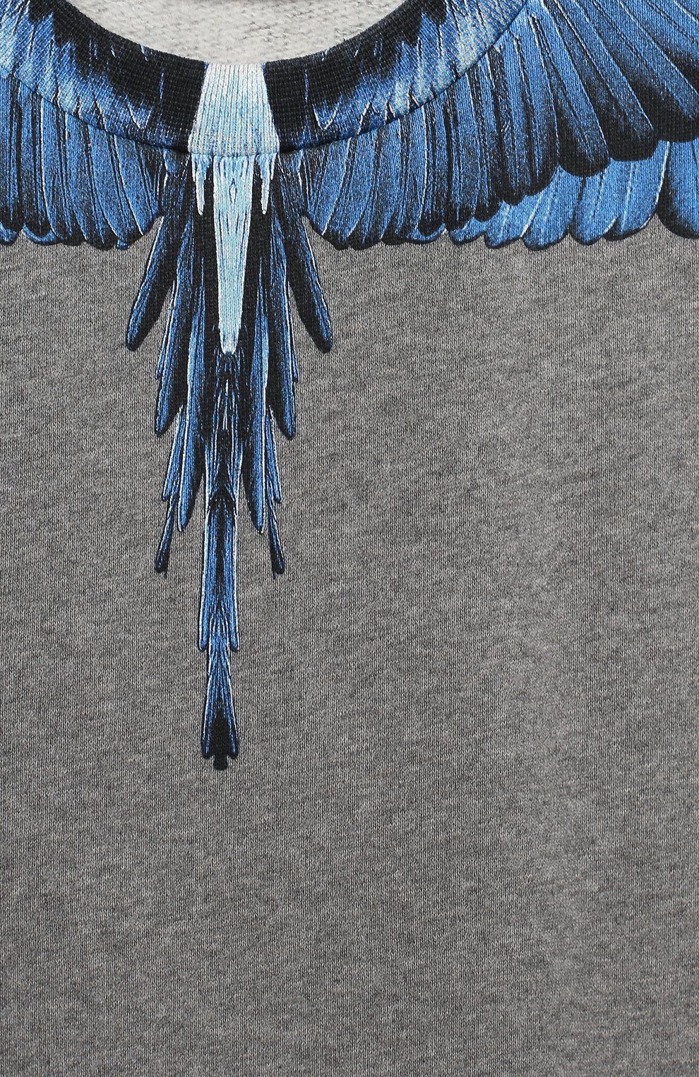 Хлопковый свитшот MARCELO BURLON KIDS OF MILAN серого цвета по цене 19950 руб., арт. 20I/B/MB/2008/0020/8-14Y, фото 3 Хлопковый свитшот MARCELO BURLON KIDS OF MILAN, арт. 20I/B/MB/2008/0020/8-14Y, фото 3