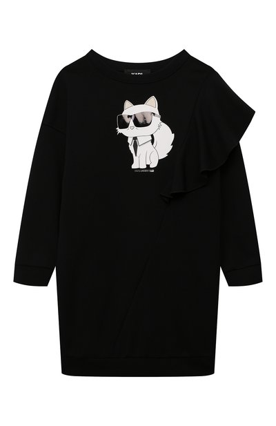 Хлопковое платье KARL LAGERFELD KIDS, арт. Z30181, фото 1