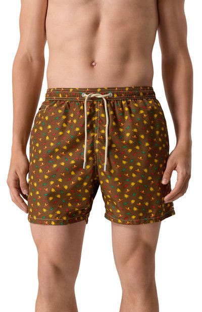 Плавки-шорты MC2 SAINT BARTH коричневого цвета по цене 15850 руб., арт. STBM LIGHTING MICR0 FANTASY/05347H, фото 2 Плавки-шорты MC2 SAINT BARTH, арт. STBM LIGHTING MICR0 FANTASY/05347H, фото 2