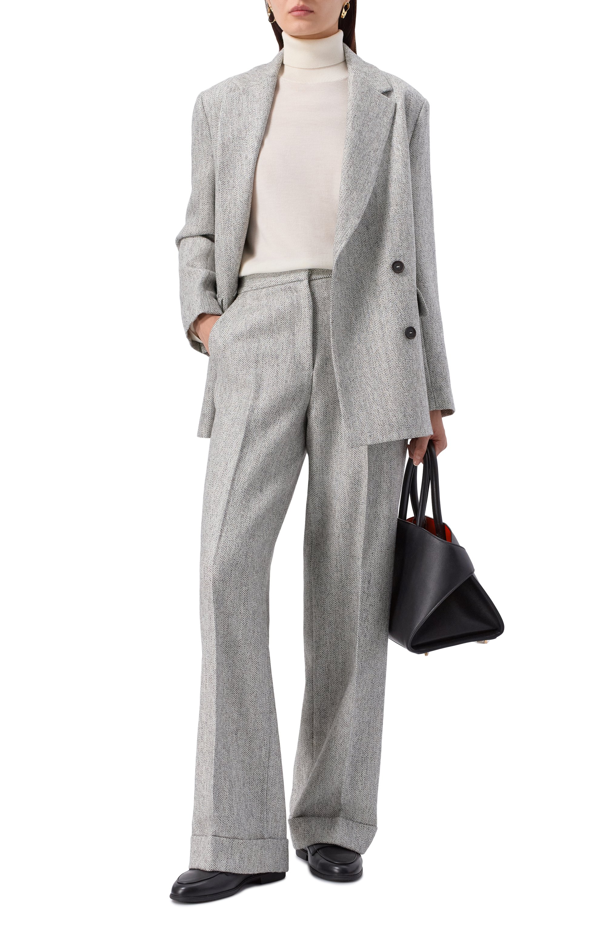 Брюки из шерсти и вискозы ANTONELLI FIRENZE, арт. M8137P/895C, фото 2