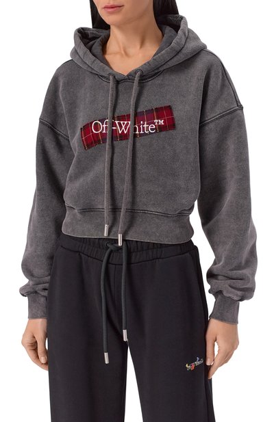 Хлопковое худи OFF-WHITE, арт. 0WBB056F25FLE003, фото 3