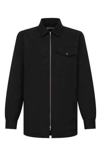 Мужская рубашка из хлопка и шерсти DRIES VAN NOTEN, арт. 020773/3302