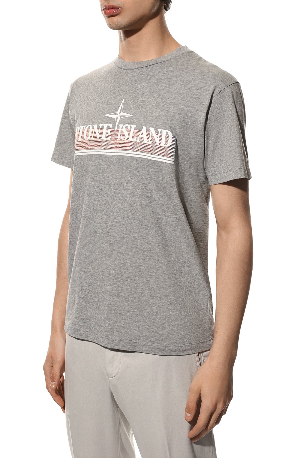 Хлопковая футболка STONE ISLAND, арт. 76152NS92, фото 3