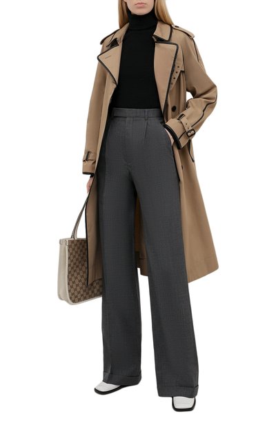 Шерстяные брюки SAINT LAURENT, арт. 646856/Y7C20, фото 2