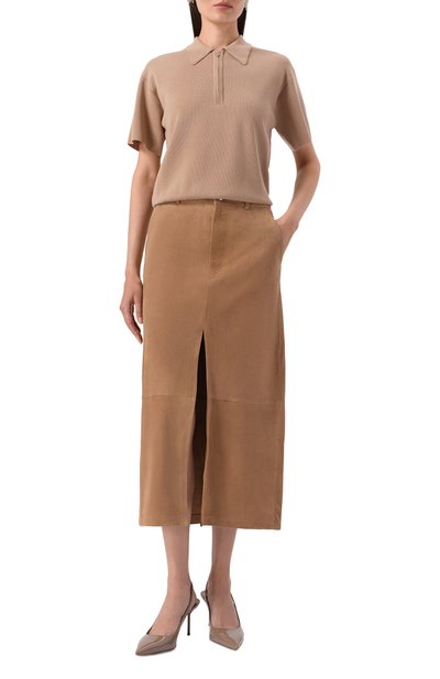 Замшевая юбка ERIKA CAVALLINI, арт. P5WW21, фото 2