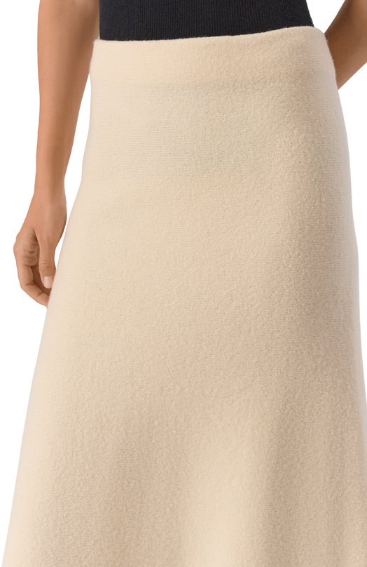 Шерстяная юбка Jil Sander J02MA0248/J14506 Кремовый  J02MA0248/J14506 Фото 5
