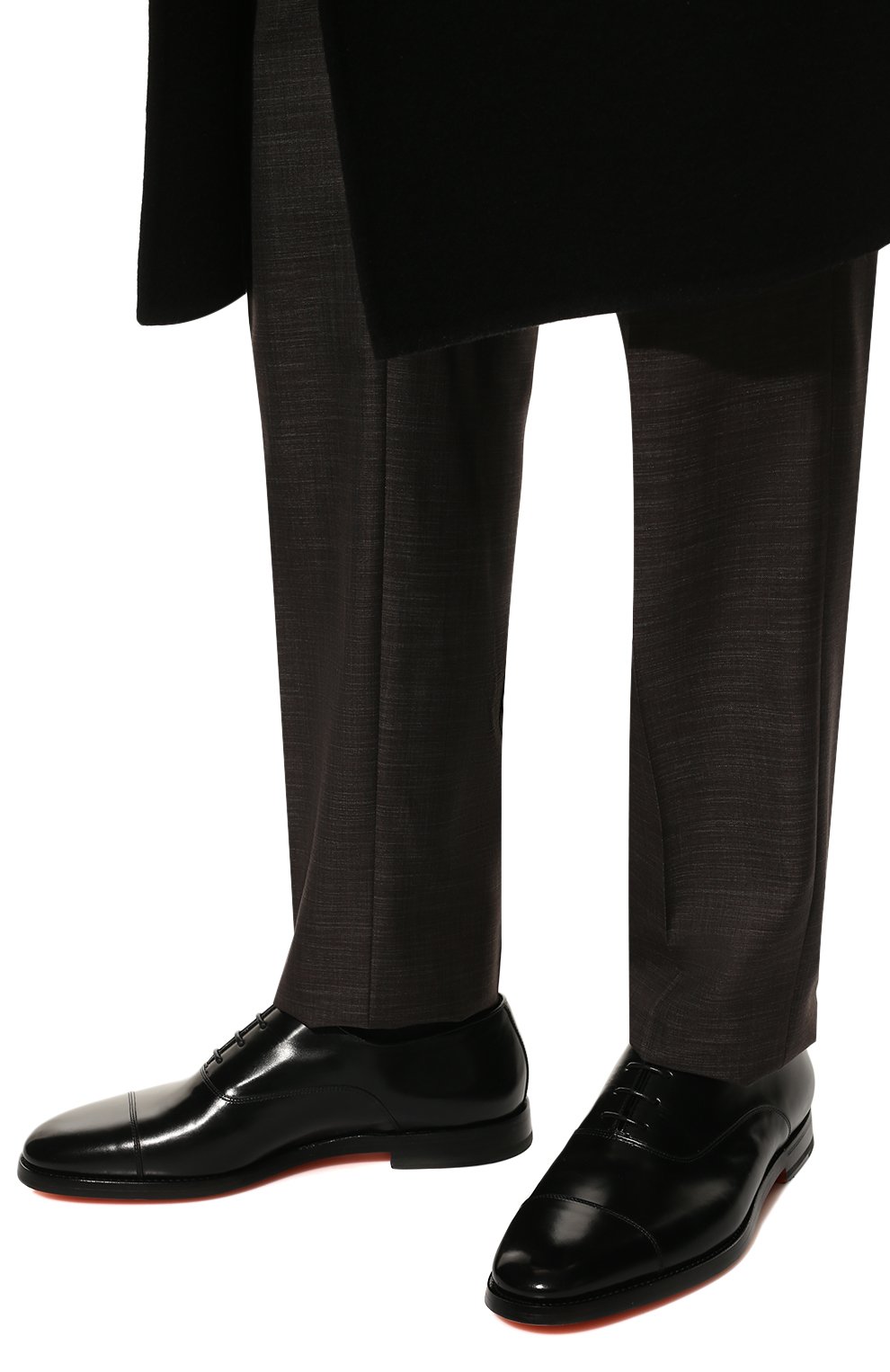 Кожаные оксфорды SANTONI, арт. MCNG17756SB3EVRTN01, фото 3