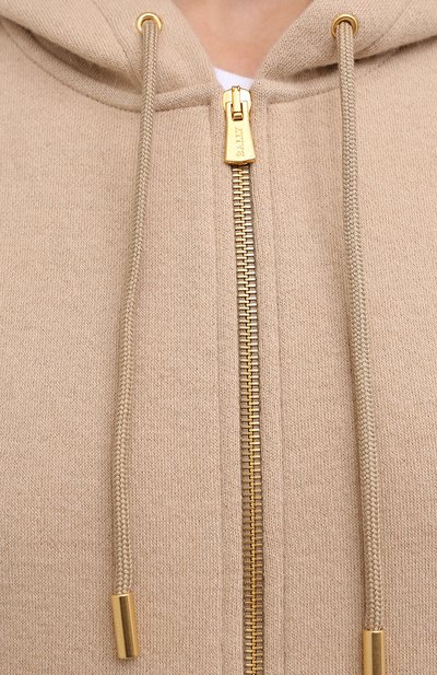 Шерстяной кардиган BALLY бежевого цвета по цене 61650 руб., арт. L5BA484F-9S193/130, фото 5 Шерстяной кардиган BALLY, арт. L5BA484F-9S193/130, фото 5
