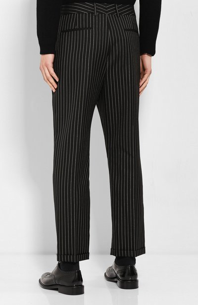 Шерстяные брюки SAINT LAURENT, арт. 563592/Y142V, фото 4