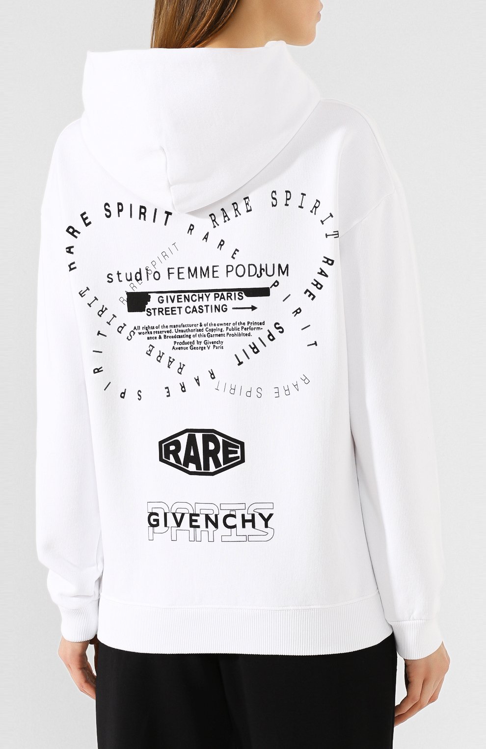 Хлопковое худи GIVENCHY, арт. BW70643Z33, фото 4