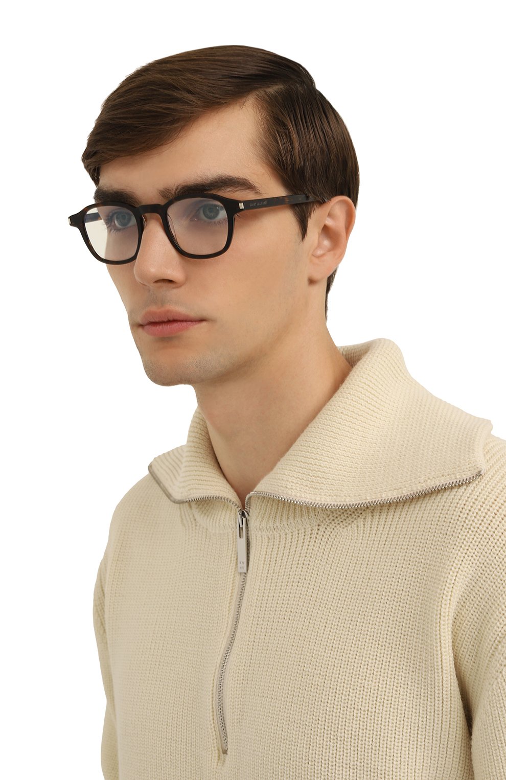 Солнцезащитные очки SAINT LAURENT коричневого цвета по цене 49950 руб., арт. SL 549 SLIM 008, фото 2 Солнцезащитные очки SAINT LAURENT, арт. SL 549 SLIM 008, фото 2