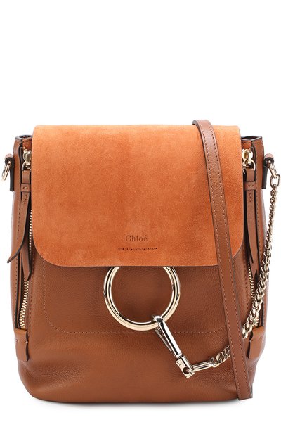 Рюкзак faye CHLOÉ светло-коричневого цвета по цене 199500 руб., арт. CHC17AS233HEU25M, фото 5 Рюкзак faye CHLOÉ, арт. CHC17AS233HEU25M, фото 5