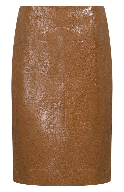 Кожаная юбка Gucci 857776/XNBB9 Коричневый 857776/XNBB9