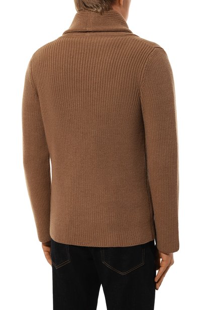 Шерстяной кардиган GRAN SASSO коричневого цвета по цене 45600 руб., арт. 13190/14250, фото 4 Шерстяной кардиган GRAN SASSO, арт. 13190/14250, фото 4