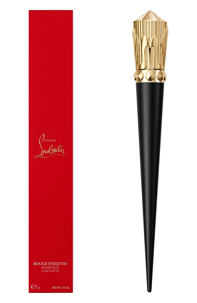 Матовая помада для губ rouge stiletto lumi matte, оттенок  supra plum 228l (2g) CHRISTIAN LOUBOUTIN  цвета, арт. 8435415077743 | Фото 4 (Нос: Не проставлено; Региональные ограничения белый с�писок (Axapta Mercury): Не проставлено; Финишное покрытие: Матовый)