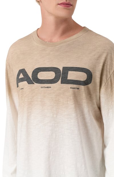 Хлопковый лонгслив AN OTHER DATE кремового цвета по цене 18150 руб., арт. F50DMATH087, фото 5 Хлопковый лонгслив AN OTHER DATE, арт. F50DMATH087, фото 5
