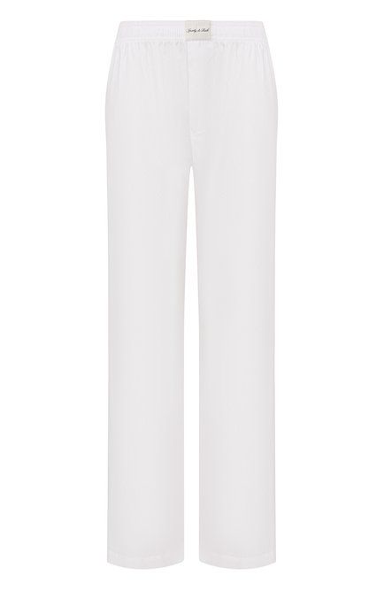 Женские хлопковые брюки SPORTY AND RICH, арт. PA065711329WH01