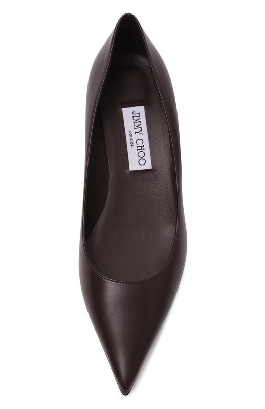 Кожаные туфли Amelia 35 Jimmy Choo AMELIA/CLF Коричневый  AMELIA/CLF Фото 6