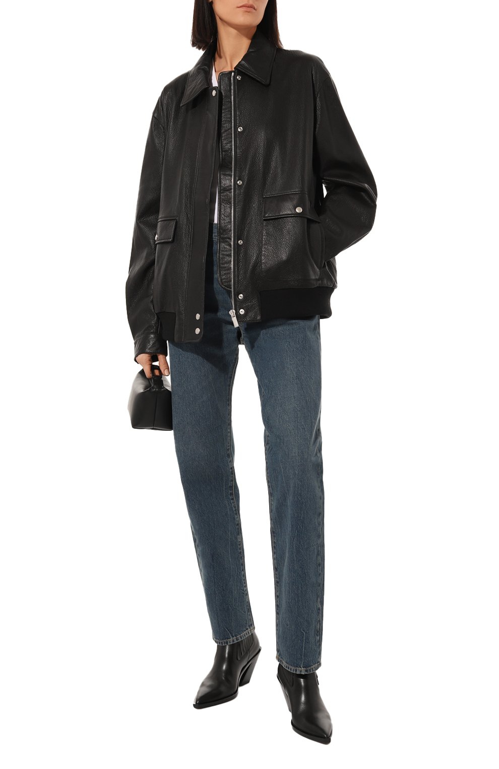 Кожаная куртка MAINLESS, арт. LMJ22-01-01-BL, фото 2