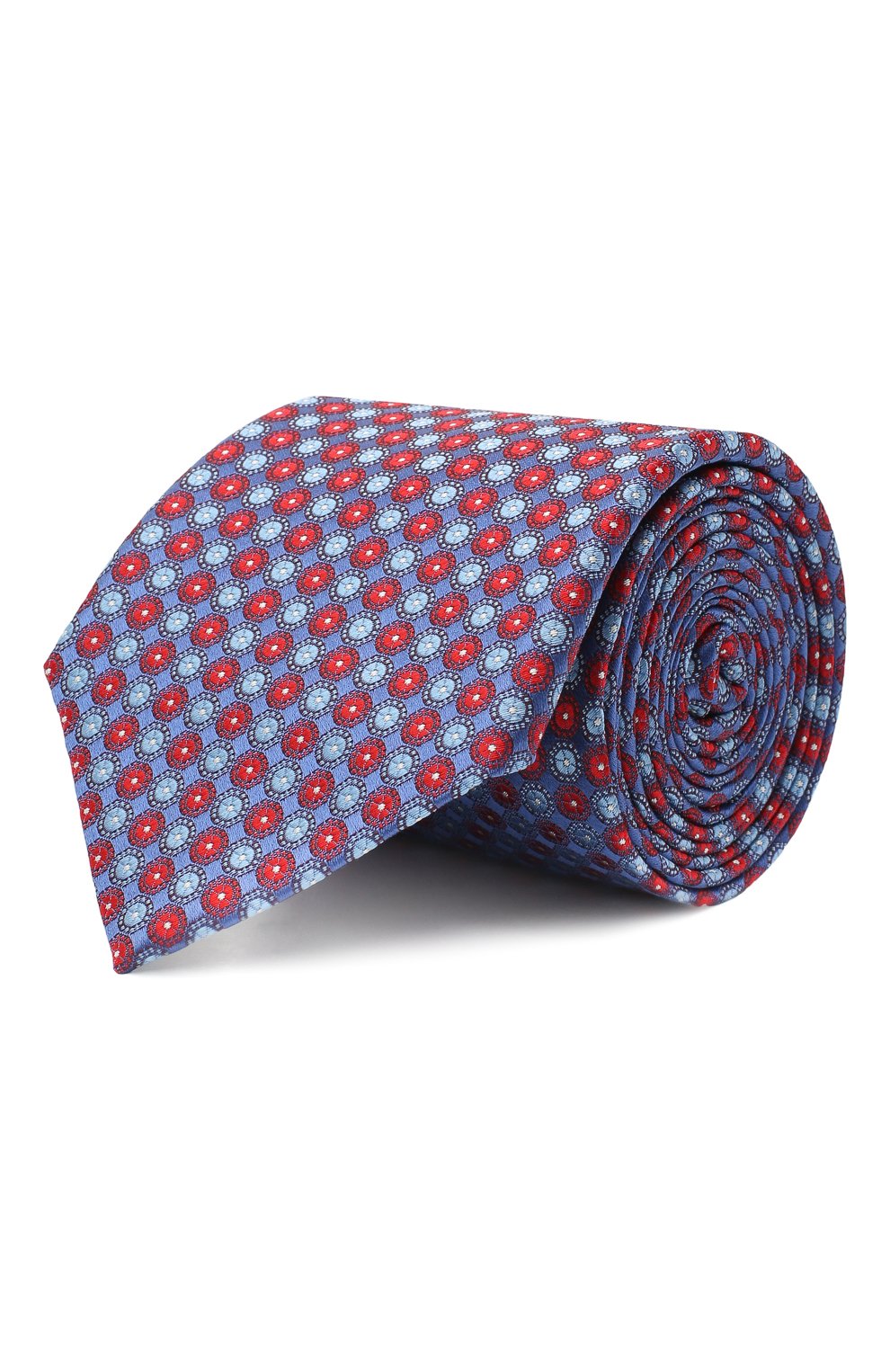 Шелковый галстук CANALI синего цвета по цене 11500 руб., арт. 18/HJ02851, фото 1 Шелковый галстук CANALI, арт. 18/HJ02851, фото 1