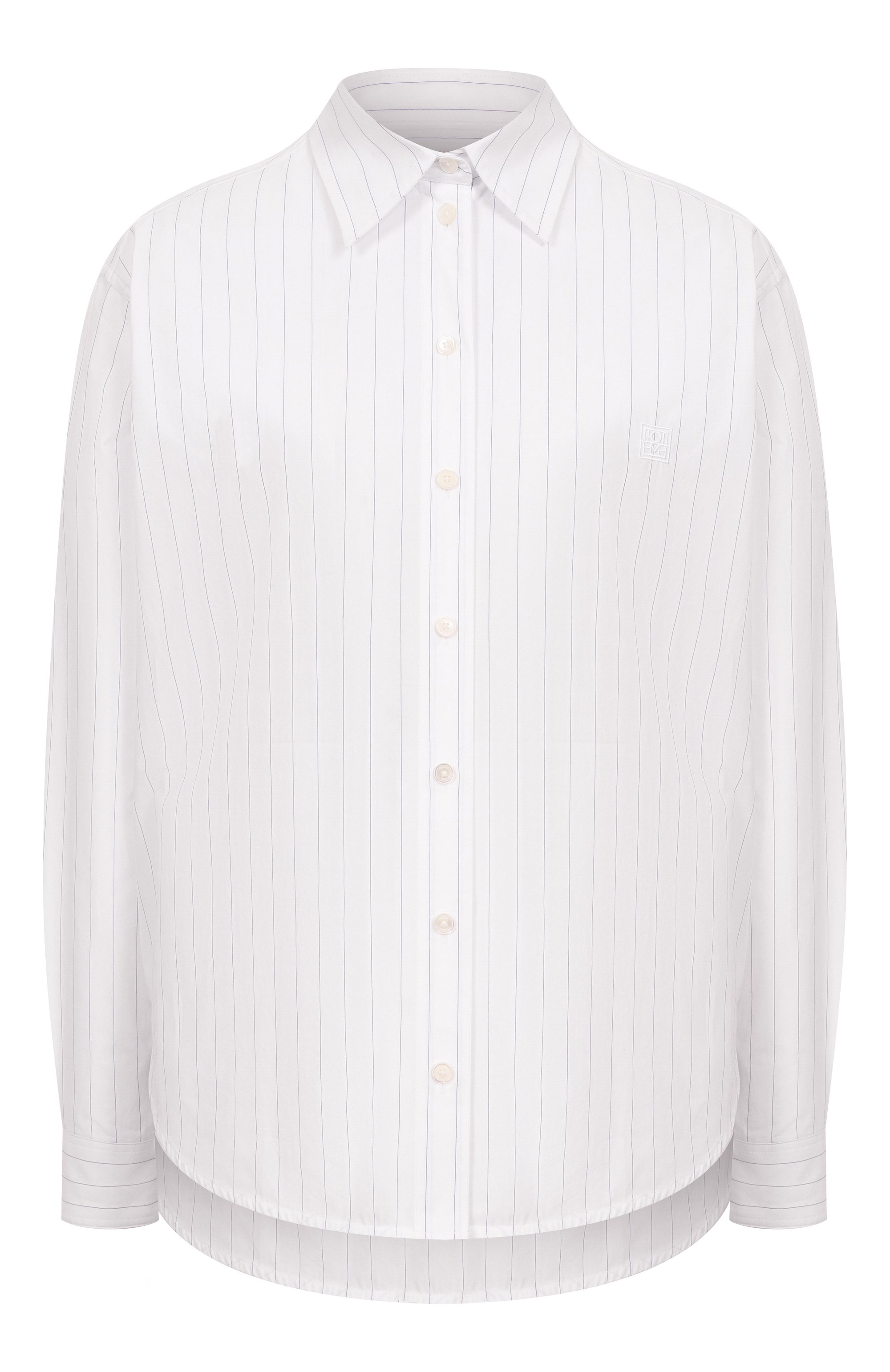 Хлопковая рубашка TOTEME, арт. 252-WRT0356-FB0076, фото 1