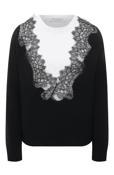 Женский хлопковый пуловер PHILOSOPHY DI LORENZO SERAFINI, арт. A0919/703