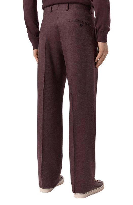 Брюки из кашемира и шерсти норки MVST M25.1MM.T002/F067 Коричневый  M25.1MM.T002/F067 Фото 4