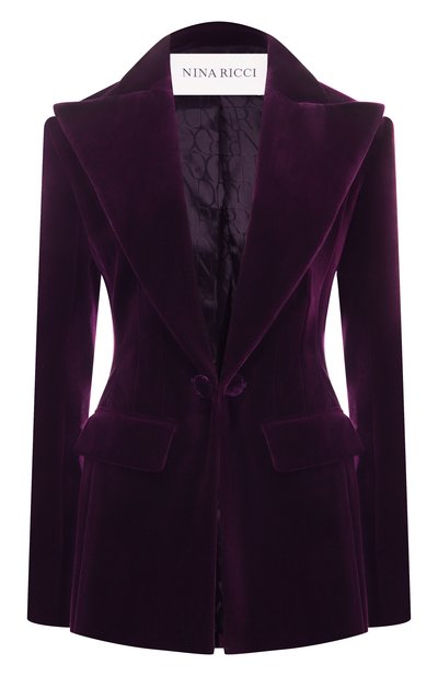 Женский бархатный жакет NINA RICCI, арт. 25ACVE018/C01092