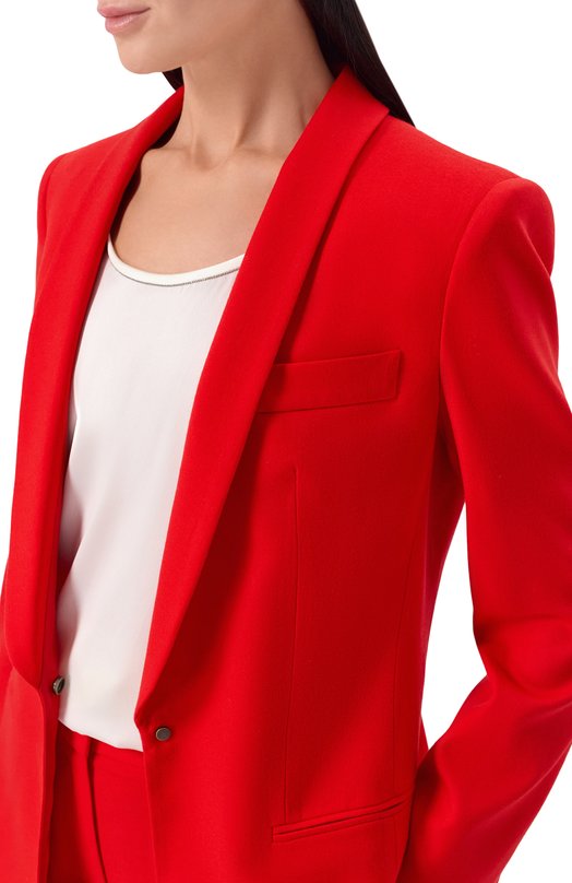 Шерстяной жакет Giorgio Armani GW002455/TE13592 Красный  GW002455/TE13592 Фото 5