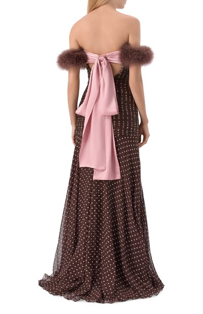 Шелковое платье VALENTINO, арт. 8B3VDMY1/A25, фото 3