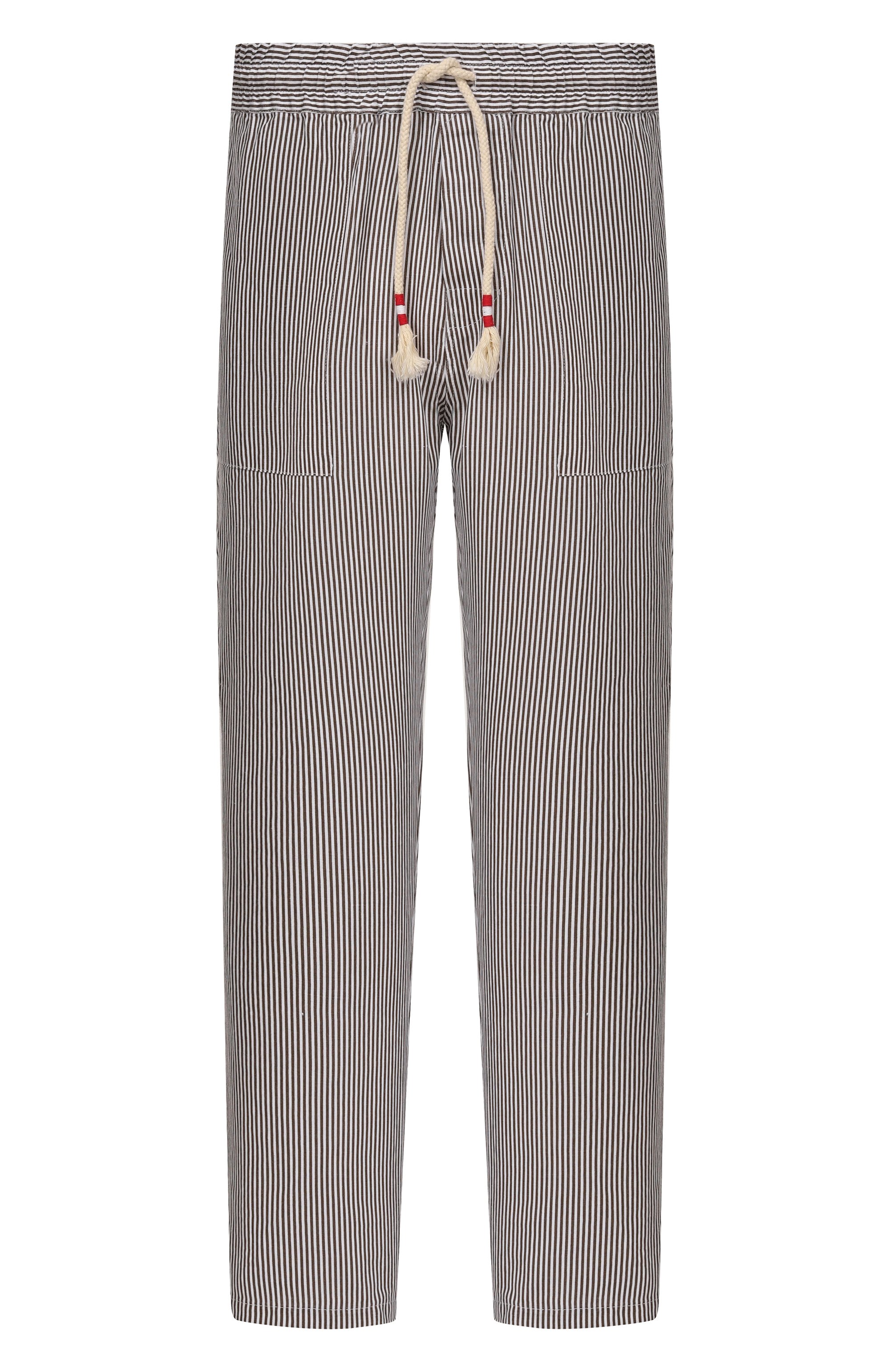 Льняные брюки MC2 SAINT BARTH коричневого цвета по цене 27250 руб., арт. CAA0001-07615L/CALAIS, фото 1 Льняные брюки MC2 SAINT BARTH, арт. CAA0001-07615L/CALAIS, фото 1