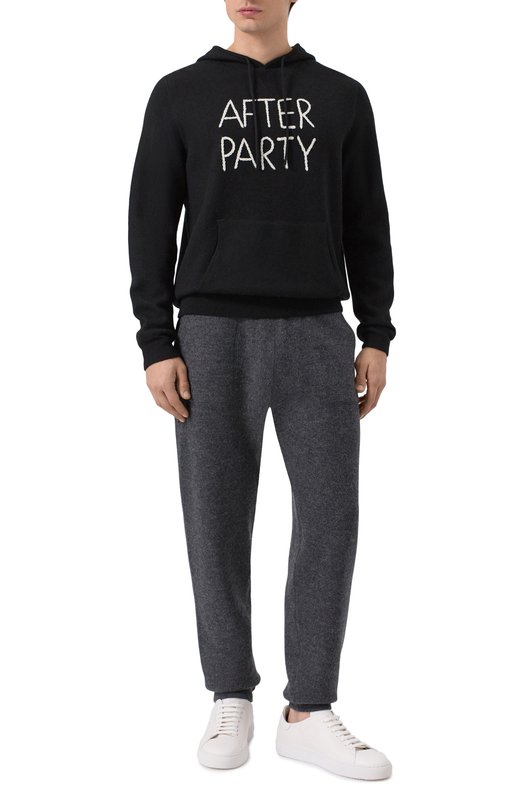 Шерстяное худи MC2 Saint Barth JAK0002-00156I/JAKE H00D Чёрный  JAK0002-00156I/JAKE H00D Фото 2