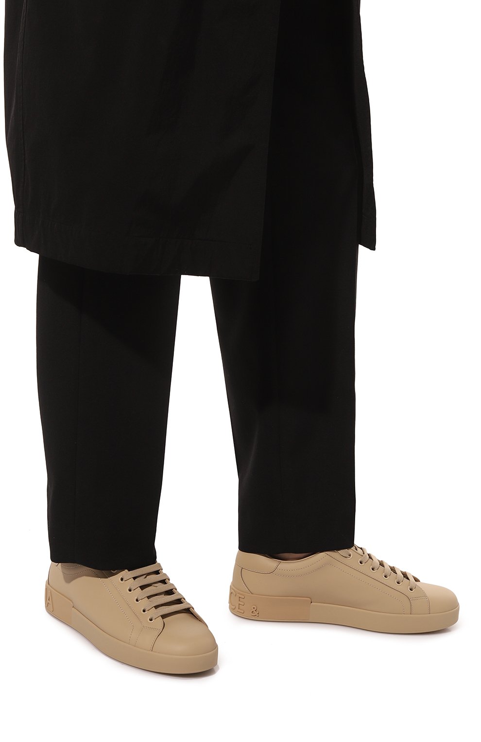 Кожаные кеды portofino DOLCE & GABBANA, арт. CS1772/A1065, фото 3