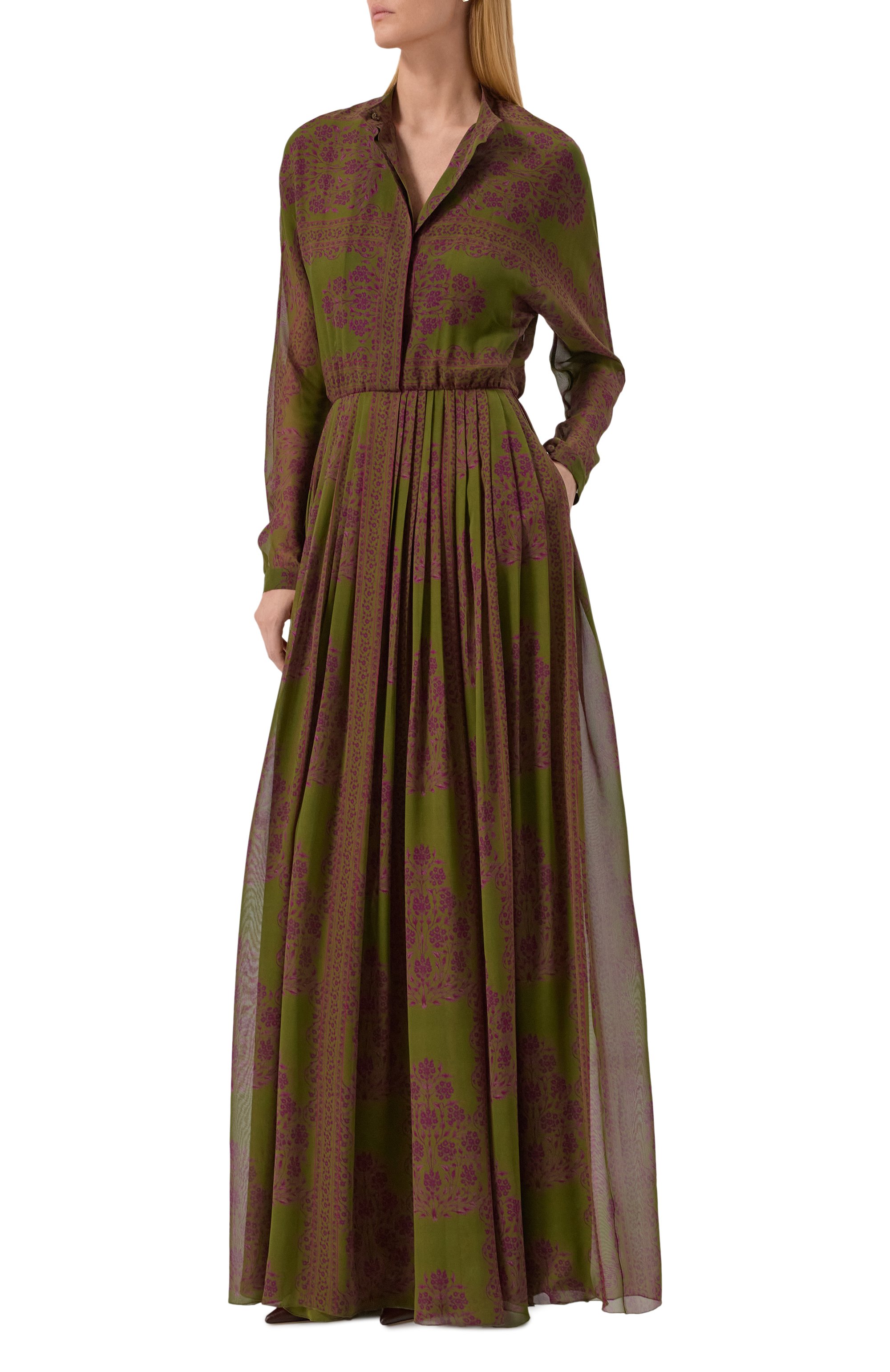 Шелковое платье GIAMBATTISTA VALLI, арт. 25FWSVTE5C20/99PRI, фото 3