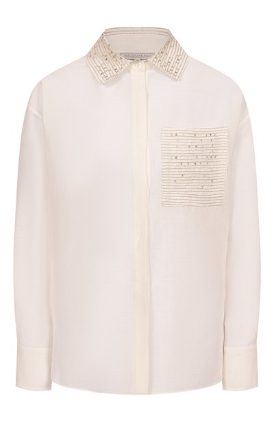 Женская рубашка из вискозы и льна ANTONELLI FIRENZE, арт. N1801/977