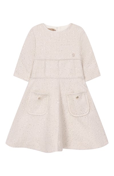 Твидовое платье ELIE SAAB KIDS, арт. EFAB128 V1/TS1129_001