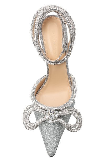 Текстильные туфли double bow 100 MACH & MACH, арт. SS21-2204 GLITTER, фото 5